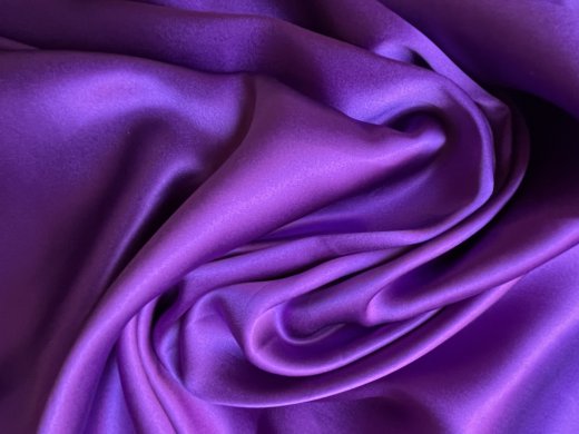 Crepe Satin Seide uni 16 Momme - violett - SE18violett