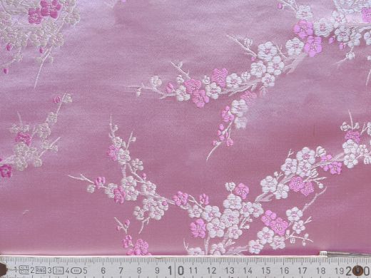 China Seidenstoff Kirschblüte rosa - Meterware