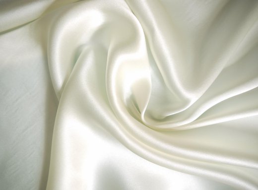 Seide Crepe Satin uni 22 Mommé - weiss Meterware