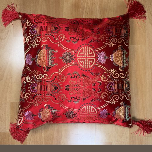 Kissenhülle Glück und Reichtum verschiedene Farben