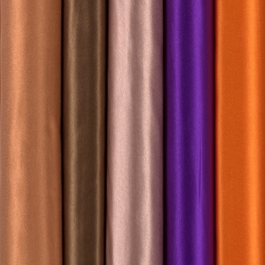 Crepe Satin Seide uni 16 Mommé - kupfer