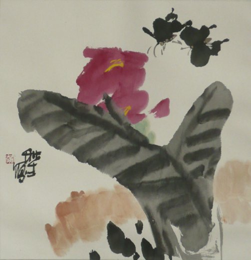 Sommerblüte - Aquarell von Huang Qiu Sheng