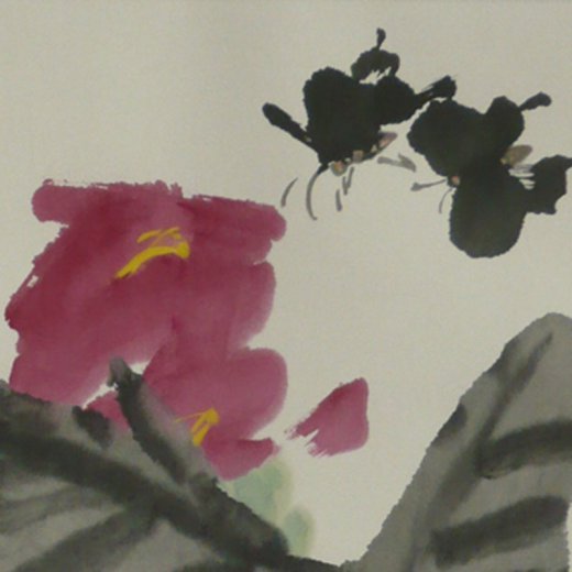 Sommerblüte - Aquarell von Huang Qiu Sheng - Huang 013