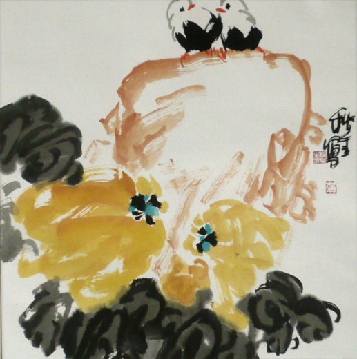 Ausblick - Aquarell von Huang Qiu Sheng - huang016