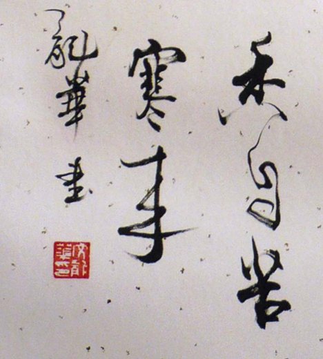 Kalligrafie von Wen Long Hua