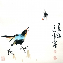Die Abwechslung - Aquarell von Wu Yun Feng - wuyun041