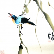 Die Arie - Aquarell von Wu Yun Feng - wuyun044