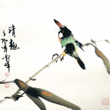 Die Aussicht - Aquarell von Wu Yun Feng - wuyun045