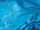 China Seidenstoff Kirschblüte hellblau silber - Meterware - SKI19