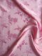 Seidenstoff 4 Blüten rosa - Meterware - SEB08
