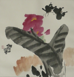 Sommerblüte - Aquarell von Huang Qiu Sheng - Huang 013