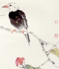 Singvogel im Frühling - Aquarell von Ren Tao - rentao005