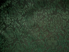 Handgefärbte Bio-Seide aus Kanton florales Ornament grün - Meterware - SEB71