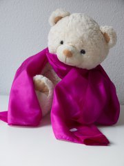 Leichtes Seidentuch pink -Seidenschal 100 % Maulbeerseide